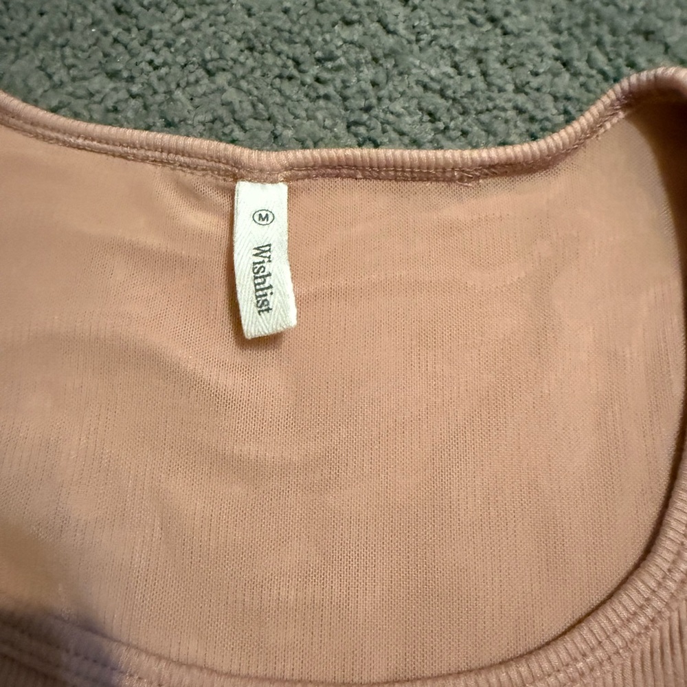 Wishlist Blush Ribbed Crop Top - Picture 2 of 2